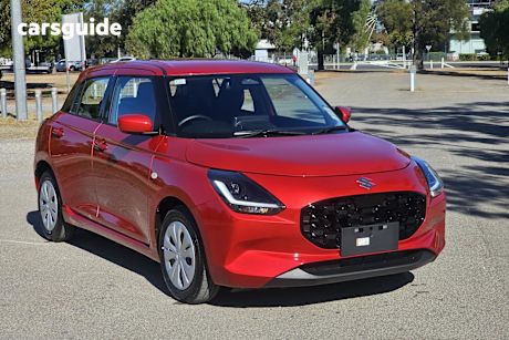 Red 2025 Suzuki Swift Hatchback Hybrid