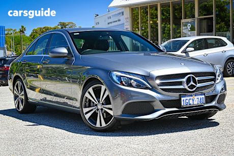 Grey 2016 Mercedes-Benz C200 Sedan