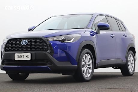 Blue 2022 Toyota Corolla Cross Wagon Gx 2Wd Hybrid
