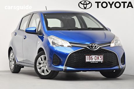 Blue 2015 Toyota Yaris Hatchback Ascent