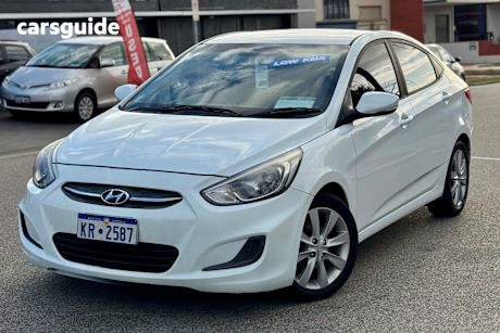 White 2017 Hyundai Accent Sedan Sport