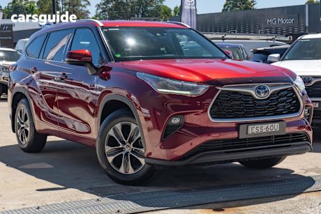 Red 2021 Toyota Kluger Wagon Gxl Hybrid Awd