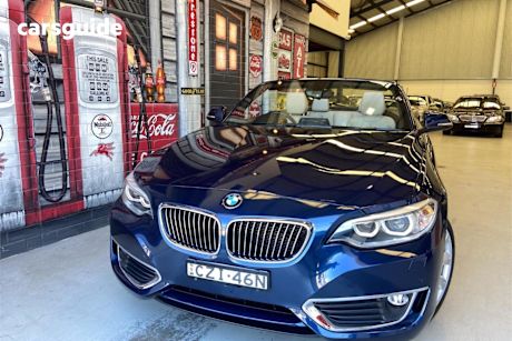 Blue 2015 BMW 228I Convertible Sport Line