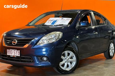 Blue 2013 Nissan Almera Sedan Ti