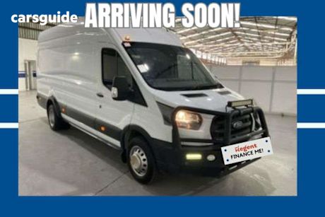 White 2020 Ford Transit Van 470E Jumbo (Rwd) Drw