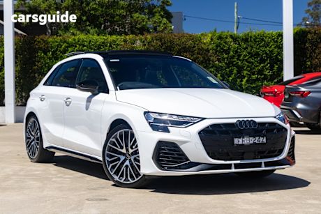 White 2025 Audi S3 Sportback Quattro