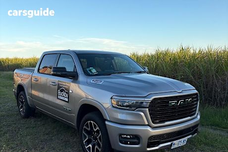 Silver 2024 Ram 1500 Crew Cab Utility Laramie Sport Rambox So H/Cane