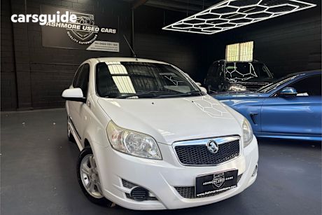 White 2010 Holden Barina Hatchback