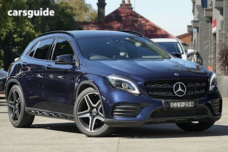 Blue 2018 Mercedes-Benz GLA250 Wagon 4Matic