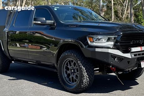 Black 2021 Ram 1500 Crew Cab Utility Laramie (Hybrid)