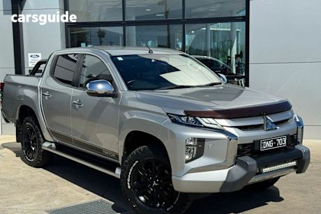 Silver 2020 Mitsubishi Triton Double Cab Pick Up Gls (4X4) Premium