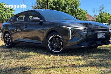 Grey 2025 Kia K4 Sedan Sport+