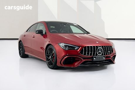 Red 2022 Mercedes-Benz CLA45 Coupe S 4Matic+