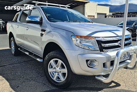 Silver 2014 Ford Ranger Dual Cab Utility Xlt 3.2 (4X4)