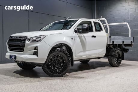 White 2023 Isuzu D-MAX Space Cab Chassis Sx (4X4)