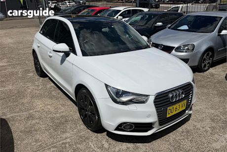 White 2013 Audi A1 Hatchback Sportback 1.4 Tfsi Sport