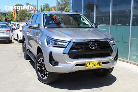 Silver 2021 Toyota Hilux Ute Tray 4X4