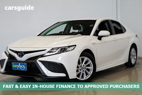 White 2021 Toyota Camry Sedan Ascent Sport Hybrid