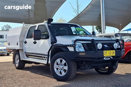 White 2008 Holden Rodeo Crew Cab Chassis Lx (4X4)