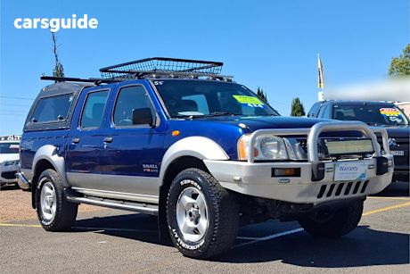 Blue 2003 Nissan Navara Dual Cab Pick-up St-R (4X4)