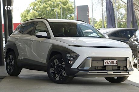 White 2025 Hyundai Kona Wagon Hybrid Elite
