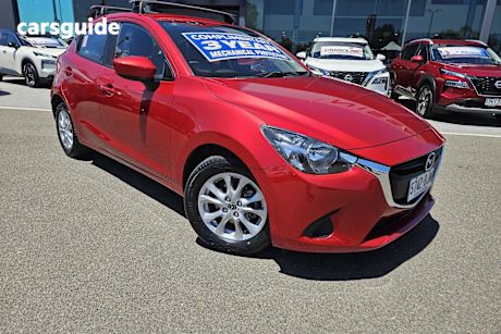 Red 2016 Mazda 2 Hatchback Maxx