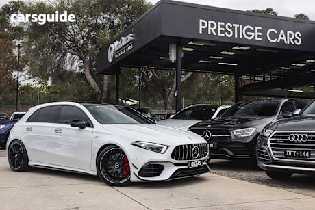 White 2020 Mercedes-Benz A45 Hatchback S 4Matic+