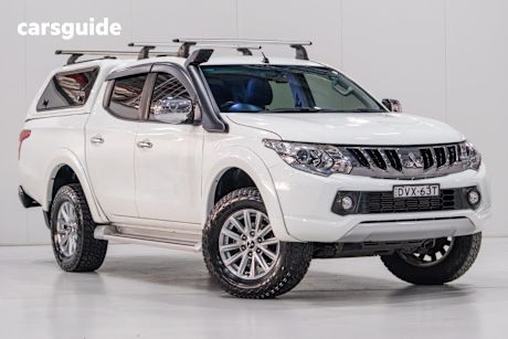 White 2017 Mitsubishi Triton Dual Cab Utility Gls (4X4)