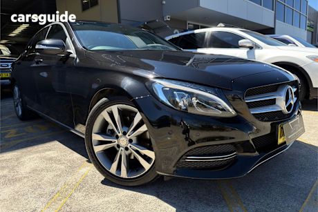 Black 2015 Mercedes-Benz C200 Sedan