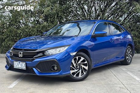 Blue 2017 Honda Civic Hatchback Vti-S