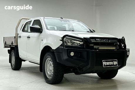 White 2021 Isuzu D-MAX Crew Cab Chassis Sx (4X4)