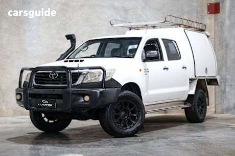 White 2012 Toyota Hilux Dual Cab Pick-up Sr (4X4)
