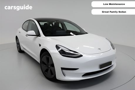 White 2023 Tesla Model 3 Sedan Rear-Wheel Drive