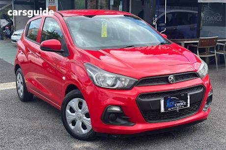 Red 2016 Holden Spark Hatchback Ls