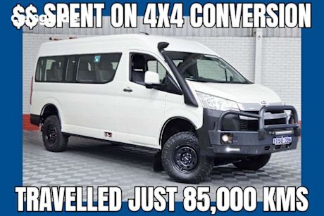 White 2021 Toyota HiAce Bus Slwb Commuter (12 Seats)