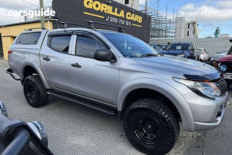 Silver 2016 Mitsubishi Triton Dual Cab Utility Glx (4X4)