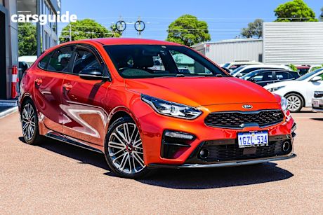 Orange 2020 Kia Cerato Hatchback Gt Safety Pack