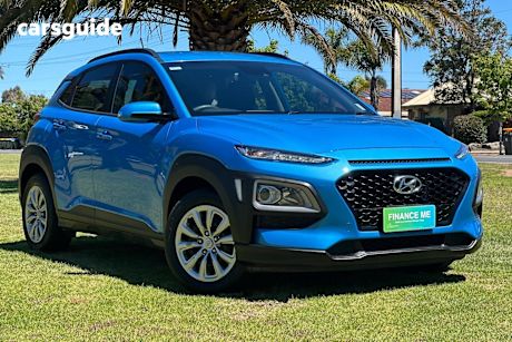 Blue 2020 Hyundai Kona Wagon Go (Awd)