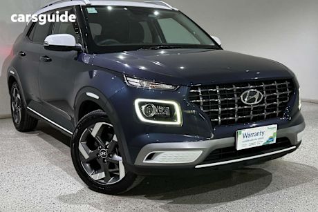 Blue 2023 Hyundai Venue Wagon Elite (Black) Two-Tone Roof