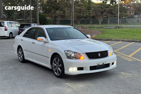 White 2007 Toyota Crown Sedan ATHLETE