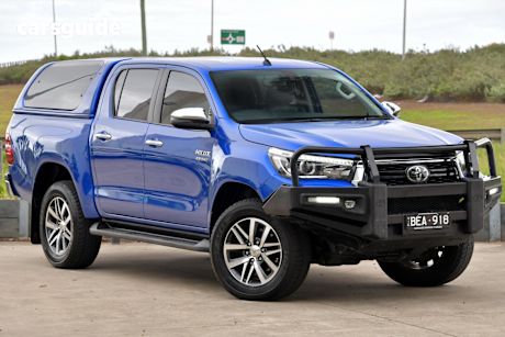 Blue 2019 Toyota Hilux Double Cab Pick Up Sr5 (4X4)