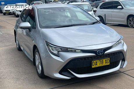 Silver 2020 Toyota Corolla Hatchback Ascent Sport Hybrid