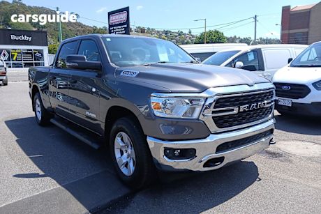 Grey 2023 Ram 1500 Crew Cab Utility Big Horn (6-4 Tub) Mhev (4X4)