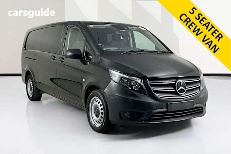 Black 2023 Mercedes-Benz Vito Crew Cab Van Vs20 116 Cdi Lwb Rwd
