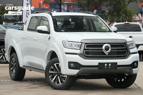 White 2025 GWM Cannon Dual Cab Utility Lux (4X4)