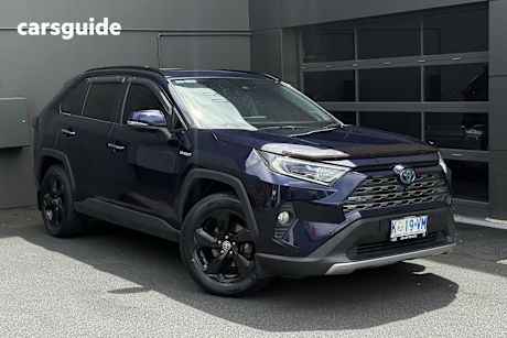 Blue 2019 Toyota RAV4 Wagon Cruiser 2Wd Hybrid