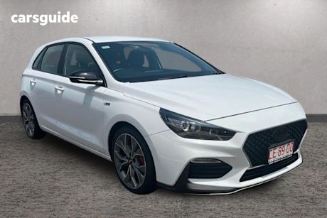 White 2021 Hyundai I30 Hatchback N Line Premium