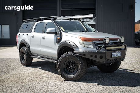 Silver 2013 Ford Ranger Dual Cab Utility Xls (4X4)