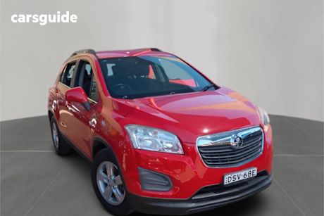 Red 2016 Holden Trax Wagon Ls