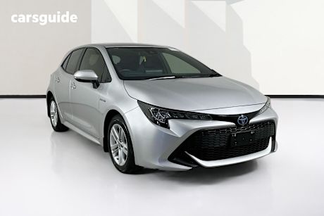 Silver 2020 Toyota Corolla Hatchback Ascent Sport (Hybrid)